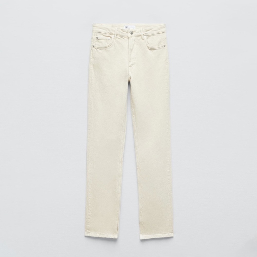 Zara High Rise Slim Flare Jeans